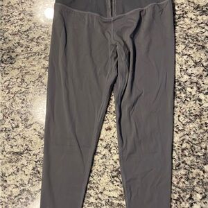 Gray High-Waisted Corset Leggings